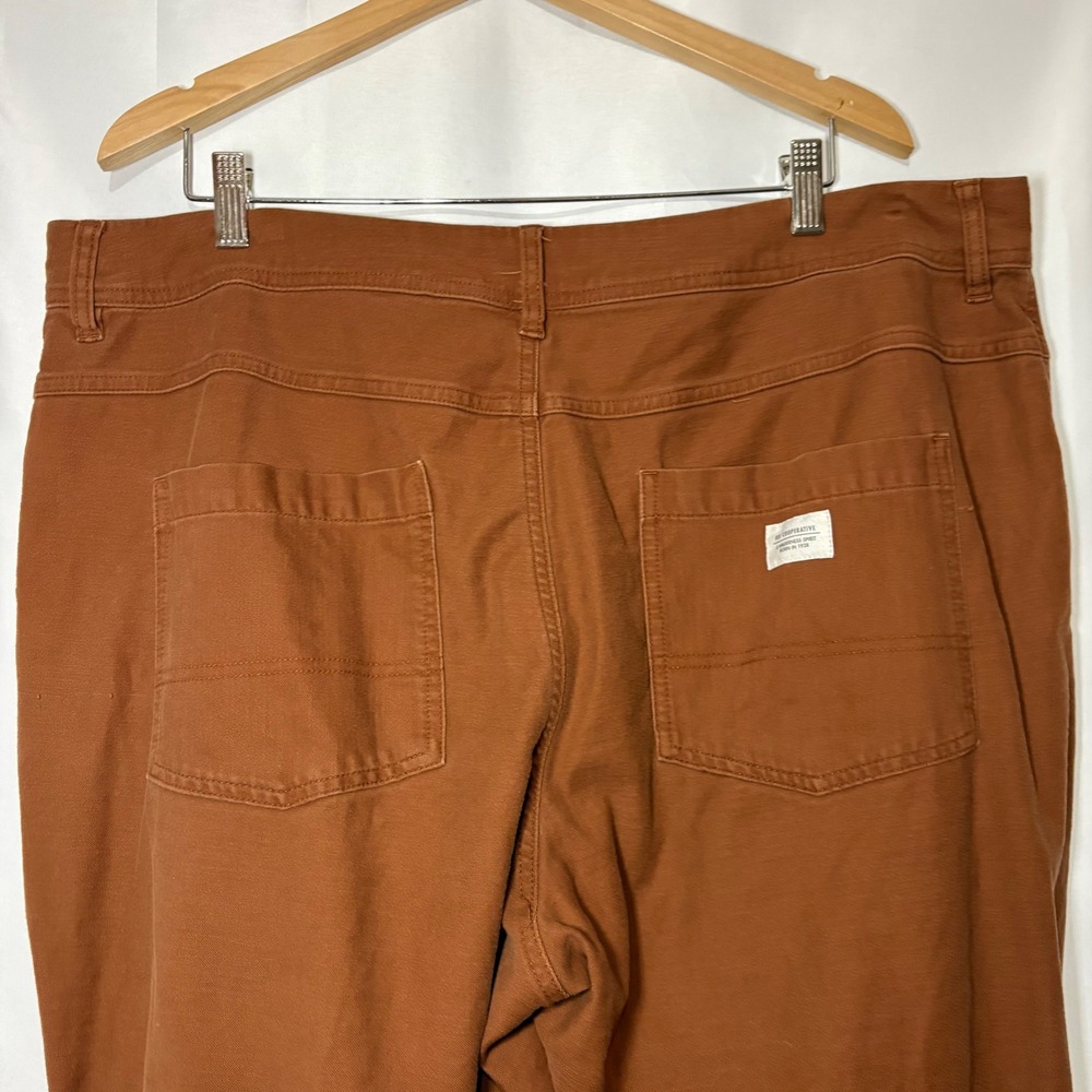 REI Co-op Women Rust Brown Canvas‎ Jogger Pants High Rise Utility Hiking Stretch - Picture 4 of 12
